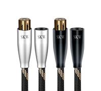 SKW Une paire de câbles de microphone XLR mâle vers XLR femelle 3 broches 1,5 m (2 câbles)