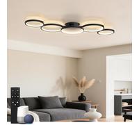 Sky angle Smart Plafonnier Contrôle Alexa/Google Home - Lumière Dimmable avec Télécommande - Blanc/Rond 100cm 50W 3000K-6500K - Pour Salon, Chambre, Cuisine