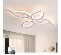 Sky angle Smart Plafonnier LED - Commande Vocale Alexa/Google Home - 30W Dimmable - Plafond Déco pour Salon/Chambre/Salle de Bain/Cuisine