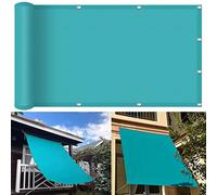 Sky Blue Garden Voile d'ombrage en polyester polyéthylène durable avec 4 cordes pour terrasse, plage et espaces extérieurs, protection UV et installation facile 1,8 x 2,4 m