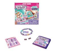 Sky Castle Sticki Rolls Sticki Bands Series 2, Bracelet Autocollant Portable et partageable, 70 Mini Autocollants, Couleurs et Styles Assortis