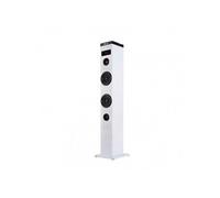 NGS Technology Enceinte Sky Charm Tour de Son 50W Bluetooth Radio FM Entrée optique Blanche