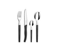 Lou Laguiole Coffret de couverts Sky 2271AAPA23C40 – 6 personnes Acier inoxydable/ABS Effet cuir noir