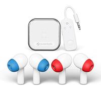 Sky Infinity Nc ¿ Écouteurs Bluetooth 5.3 Noise Cancelling Pour Longs Vols & Voyages en Avion 2 Paires de Casques Sans Fil Avec Émetteur Audio, Aptx Low Latency, 30 H d'Autonomie[J1887]