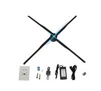 Sky Light 84cm WiFi 3D Hologramme Projecteur Lumière Publicité Affichage LED Fan Holographique Lmaging Lampe 3D À Distance Hologramme Lecteur pour Sky Light Shops Bars Publicité LED Signes