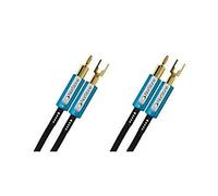 Norstone Skye MC - Paire de Câbles d'Enceintes Montés de 2 x 2,08 mm² (2 x 3 m)