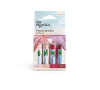 Sky Organics - Baume à Lèvres pour hydrater, Adoucir et Ajouter une Touche de Couleur, Lot de Baumes à Lèvres 4 Tintes assorties, Pack de 4