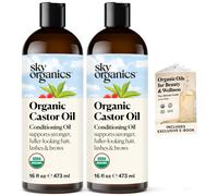 Sky Organics Castor Huile (2x16oz) USDA Organic Organic press froid non rarfin 100% Pur Exane sans l'huile de ricin conditionn et gurison