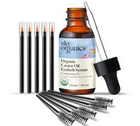 Sky Organics Huile de Ricin Biologique Sérum pour les Cils, 100% Pure et Pressée à Froid - Peau Sèche, Favorise des Cheveux, des Cils et des Sourcils d’Apparence Plus Fournie, 30 ml