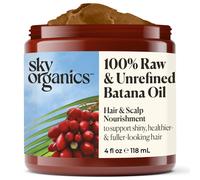 Sky Organics Raw & non raffine Batana Huile 100% pure du Honduras pour soutenir le cuir chevelu et le masque de reparation des cheveux intensifs