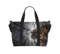 Sky Through The Tree Sac fourre-tout pour femme avec imprimé Sac à bandoulière portable adapté pour les entraînements de gym, les trajets et les voyages