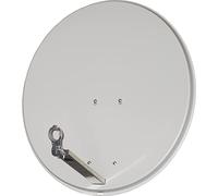 Sky Vision Idéal 65 en Aluminium Satellite Miroir Clair RAL 7035 (40 mm feedaufn ahme, 32-60 mm mât, 65 x 60 cm Taille Réflecteur en Aluminium, Elevations gradué, Montage Rapide et Facile)