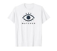 Sky Watcher Emblème œil céleste Observation des étoiles T-Shirt, Homme, Blanc, 4XL