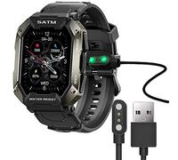 SkyBand Câble de charge USB Câble de chargeur de rechange compatible pour KOSPET Tank M1 Pro/Bengux/PYRODUM/XINGHESF Montre intelligente C20 (Noir)