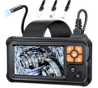 SKYBASIC Endoscope Industrielle, Caméra de Inspection HD 1080P avec Écran IPS 4,3 Pouces, Caméra Endoscopie IP67 Étanche avec 8 LED, Caméra Serpent pour Automobile, Mur, Canalisation-20M