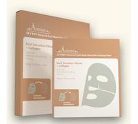 SKYBDY Masque hydrogel en verre avec mucus d'escargot, 4 feuilles, contenant du collagène et des peptides, hydratant raffermissant et anti-âge pour la nuit, idéal pour les voyages