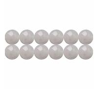 SKYBEADS Naturelles Perles en Jade Blanc Rondes 8mm Pierre Précieuse Gemmes pour Bijoux Longueur 38cm environ 46 pcs