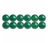 SKYBEADS Perles Agate Vert Ronde 4mm Naturelles Pierre Précieuse pour Bijoux Longueur 38cm environ 90 pcs