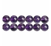 SKYBEADS Perles en Cristaux d'Améthyste AAA Ronde 4mm Naturelles Pierre Fine Gemmes pour Bijoux Longueur 38cm environ 90 pcs