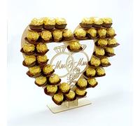 Skybook Rocher Ferrero - Présentoir en forme de cœur - Parfait pour les fêtes, les mariages et les bars à bonbons (#3)