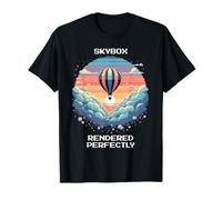 Skybox rendu | Pixel Hot Air Balloon Esthétique T-Shirt