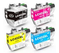 Skydo LC422XL LC422 Cartouche d'encre Compatible pour Brother LC-422VAL lc422xl lc422 pour Brother MFC-J5340DW MFC-J5345DW MFC-J5740DW MFC-J6540DW MFC-J6940DW(1 Noir, 1 Cyan, 1 Magenta, 1 Jaune)