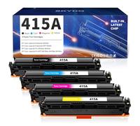 Skydo Toner 415A avec Puce Compatible pour HP 415A 415 A 415X Compatible pour HP LaserJet Pro MFP M479fdw M479fdn M479fdw M454dw M454dn Enterprise M455dn M480f W2030A W2031A W2032A W2033A (4-Pack)