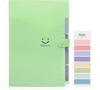 SKYDUE Trieur,trieur Document, Trieur 5 Compartiments A4, Porte Vue, Range Document,classeur Fiche Bristol Classeur Budget(Vert Herbe)