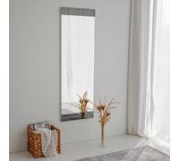 Skye Decor, A350- A350NOS, Blanc, miroir mural, 120x40x2,2 cm, 100% panneau de particules mélaminé