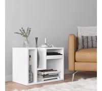 Skye Decor, Abies- Abies ELG, Blanc, Tables basses, 45x60x35 cm, 100% panneau de particules mélaminé