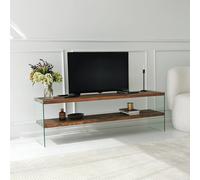 Skye Decor, Aqua TV - Chesnut, Meubles TV, Naturel, verre, 140 x 45 x 35 cm