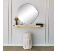 Skye Decor, Asso- AssoNOS, Or, miroir mural, 67x70 cm, 100% panneau de particules recouvert de mélamine