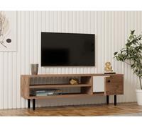 Skye Decor, Avila - Atlantic Pine, support TV, 100 % PANNEAUX DE SPANCE MELAMINÉS, pin atlantique, 120 x 30 x 38 cm