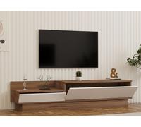 Skye Decor, Barko, table de télévision, pin atlantique, 100 % PANNEAUX ESPAGNOLS MELAMINÉS, 160 x 35 x 35 cm