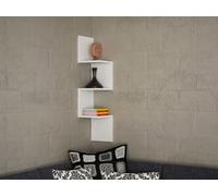 Skye Decor, Corner - White, étagères murales, blanc, 25 x 105,4 x 25 cm