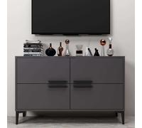 Skye Decor, Ctn - Anthracite, Table de télévision, Anthracite, 100 % PANNEAUX DE SPANCE REVÊTUES DE MÉLAMINE, 120 x 30 x 75 cm