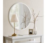 Skye Decor, Décoratif Yuvarlak Ayna Beyaz A706, miroir mural, blanc, MDF, 60 x 60 x 2,2 cm
