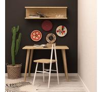 Skye Decor, Fluse, bureau, chêne, 100 % PANNEAUX DE SPANCE REVÊTUS DE MÉLAMINE, 80 x 60 x 74 cm
