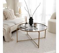 Skye Decor, Gold Sun S404F - Gold, Fume, tables basses, or, verre, 83 x 40 x 83 cm