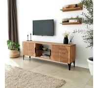 Skye Decor, Lidya - Oak, élément TV, chêne, 100 % BOIS DE FER MASSIF, 150 x 30 x 40 cm