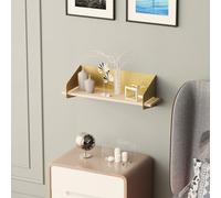 Skye Decor, Long Arm - Gold, étagère murale, or, 100 % BOIS, 60 x 19 x 20 cm