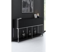 Skye Decor, Lord - Black, Silver, meubles de salon, noir, 150 x 80 x 30 cm