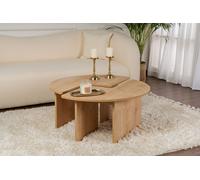 Skye Decor, Moira - Oak, table basse, chêne, 100 % PANNEAUX ESPAGNOLS REVÊTUS DE MÉLAMINE, 90 x 41 x 90 cm