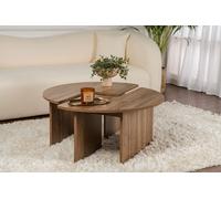 Skye Decor, Moira - Walnut, table basse, noyer, 100 % ESPAGNE REVÊTU DE MÉLAMINE, 90 x 41 x 90 cm