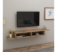 Skye Decor, Muson - Atlantic Pine, Table de télévision, Pin atlantique, 100 % PANNEAUX ESPAGNOLS MELAMINÉS, 120 x 29,6 x 18,2 cm