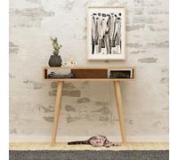 Skye Decor, Ottoke- OttokeMDD, Couleur chêne,,Blanc, Commodes, 83,6x100x30 cm, 100% panneau de particules mélaminé