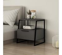 Skye Decor, Pal - Anthracite, Tables et tables de nuit, Anthracite, 45 x 50 x 40 cm