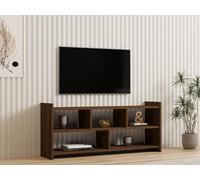 Skye Decor, Pera - Walnut, Table de télévision, noyer, 100 % PANNEAUX ESPAGNOLS REVÊTUS DE MÉLAMINE, 120 x 28 x 55 cm