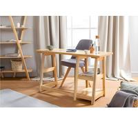 Skye Decor, Perla - Birch, bureau, chêne, 100 % pin, 27 cm