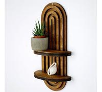 Skye Decor, Raf265, étagère murale, noyer, 100 % BOIS DE TRAVAIL, 40 x 20 x 9 cm